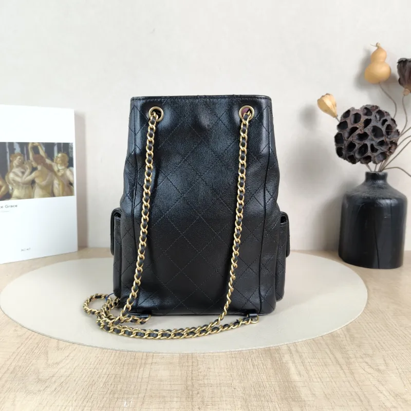 Chanel Backpack25c Backpack Black Lambskin One Size18 × 8 × 24 cm — cover view 3 of 6