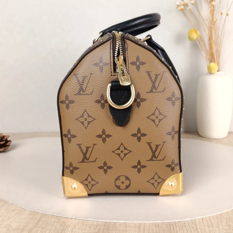 Louis Vuitton Shoulder Bag Speedy Trunk Monogram PVC One Size 27 × 15 × 20 cm — detail view 3 of 14