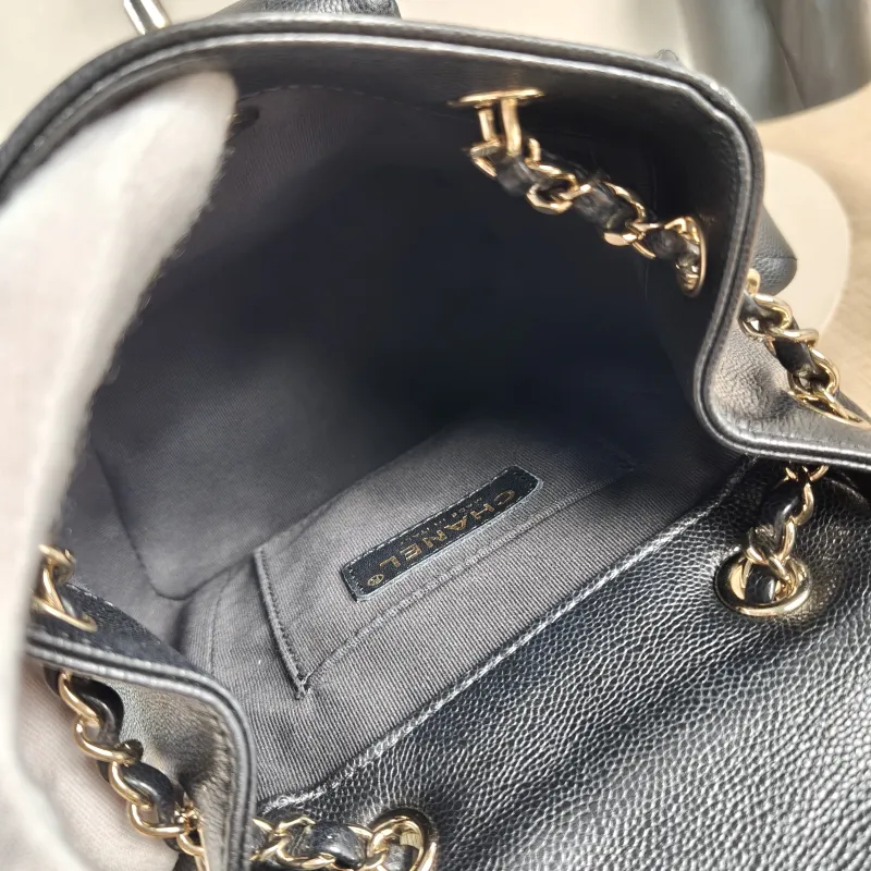 Chanel Backpackduma Black Calfskin Small18 × 9.5 × 19 cm — detail view 7 of 12