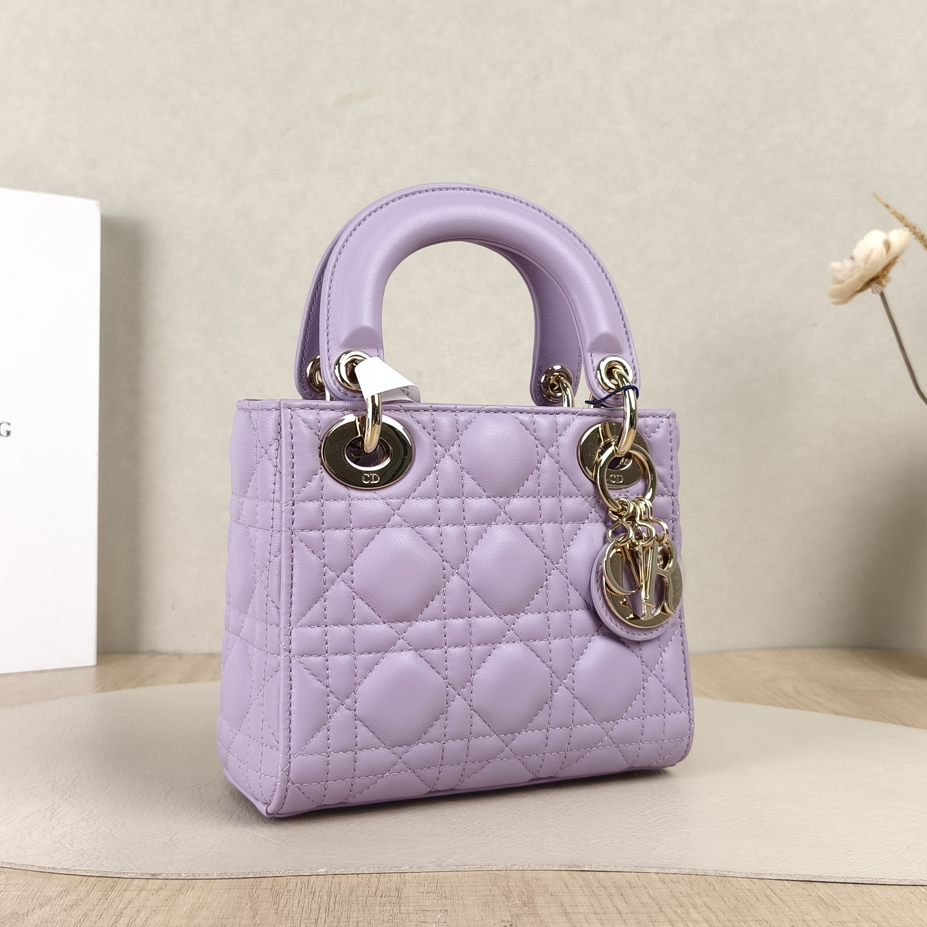 DIOR Crossbody Bag Lady Lady Dior Bag Lambskinmini17 × 7 × 15 cm — cover view 4 of 5