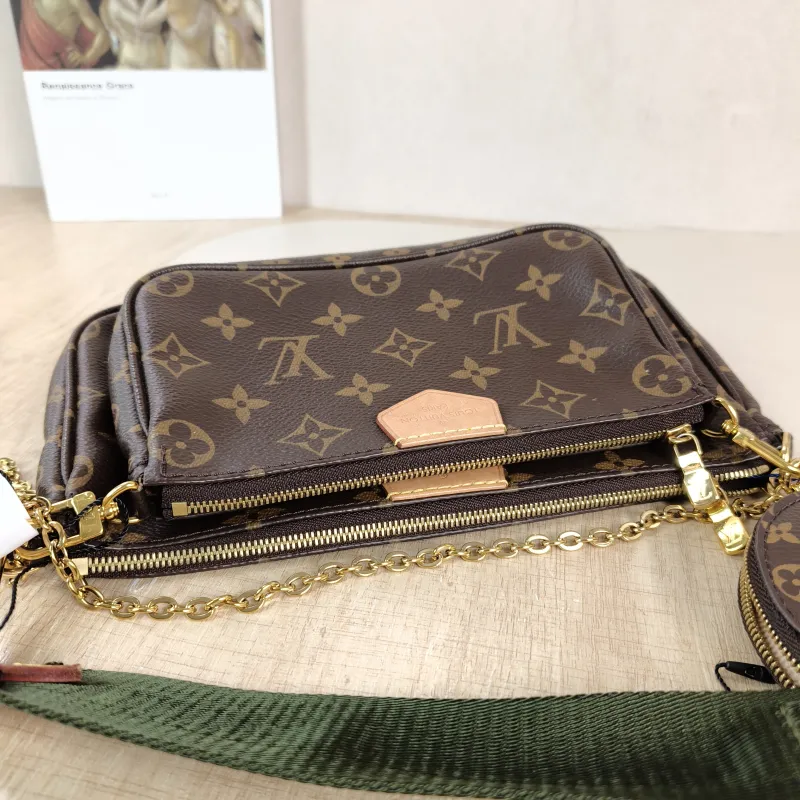 Louis Vuitton Crossbody Bag Multi Pochette Accessoires Shoulder Strap PVC Small 24 × 4 × 13.5 cm — detail view 1 of 10