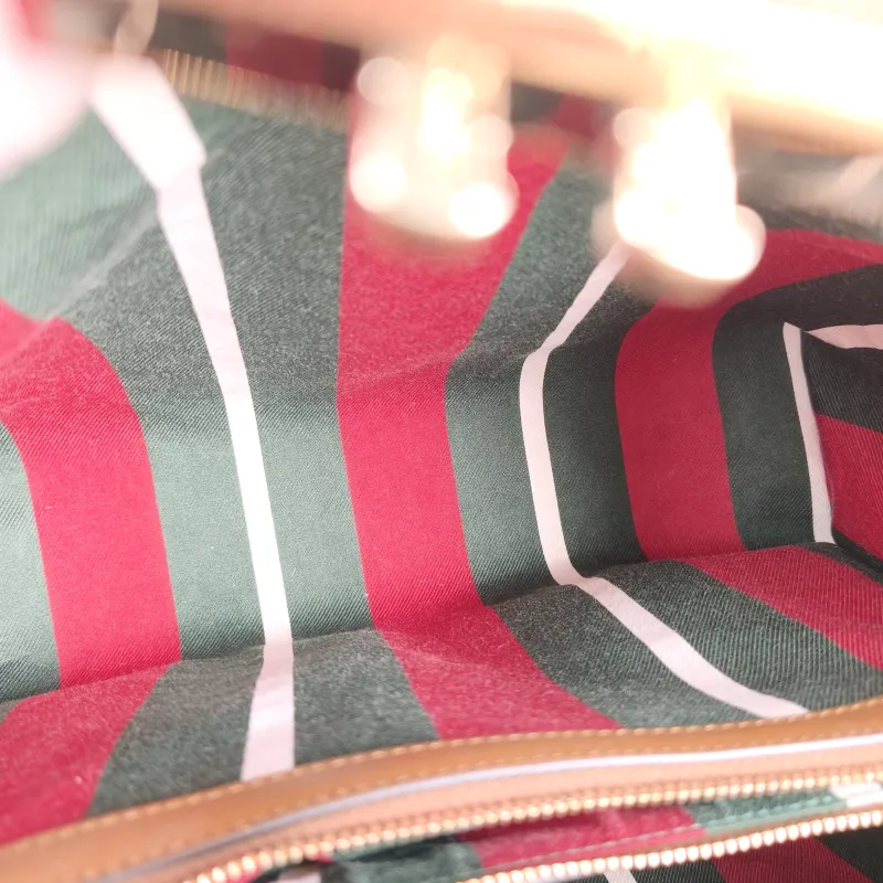 GUCCI Shoulder Bag Padlock Tote Monogram Brown Canvas 28.5 × 15 × 22.5 cm — detail view 5 of 11