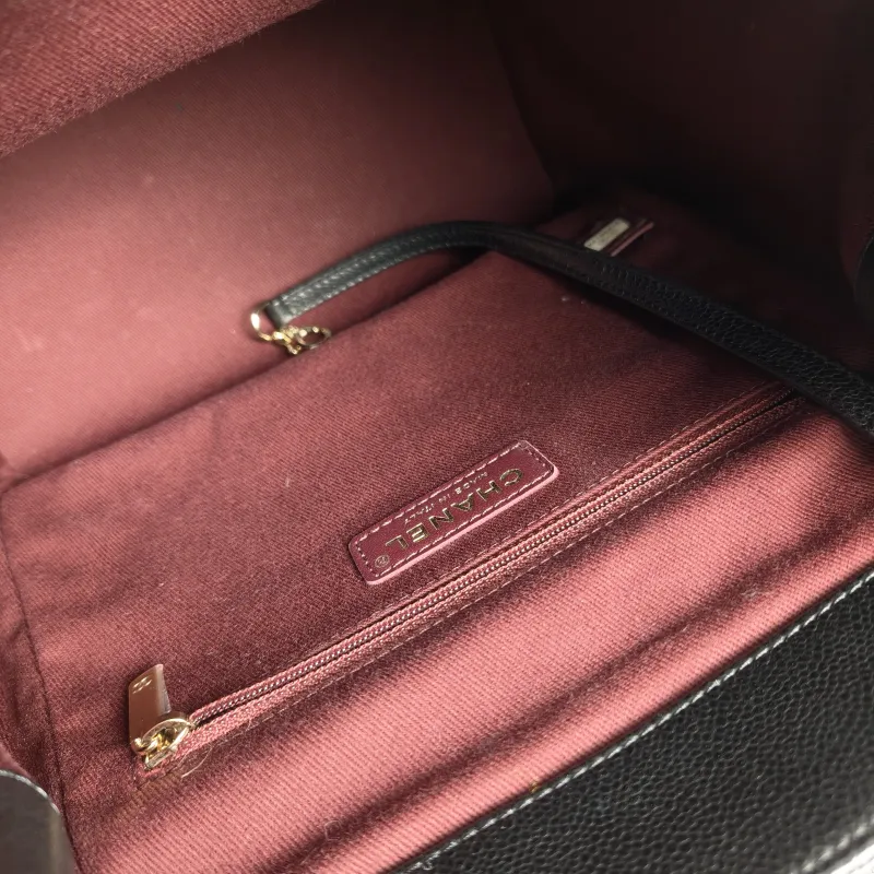 Chanel Backpackaffinity Backpack Black Calfskin Medium24 × 14 × 25 cm — detail view 9 of 14