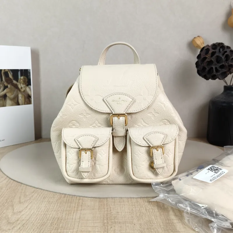 Louis Vuitton Backpack Backup Backpack White Calfskin One Size 20 × 14 × 22 cm — cover view 2 of 6