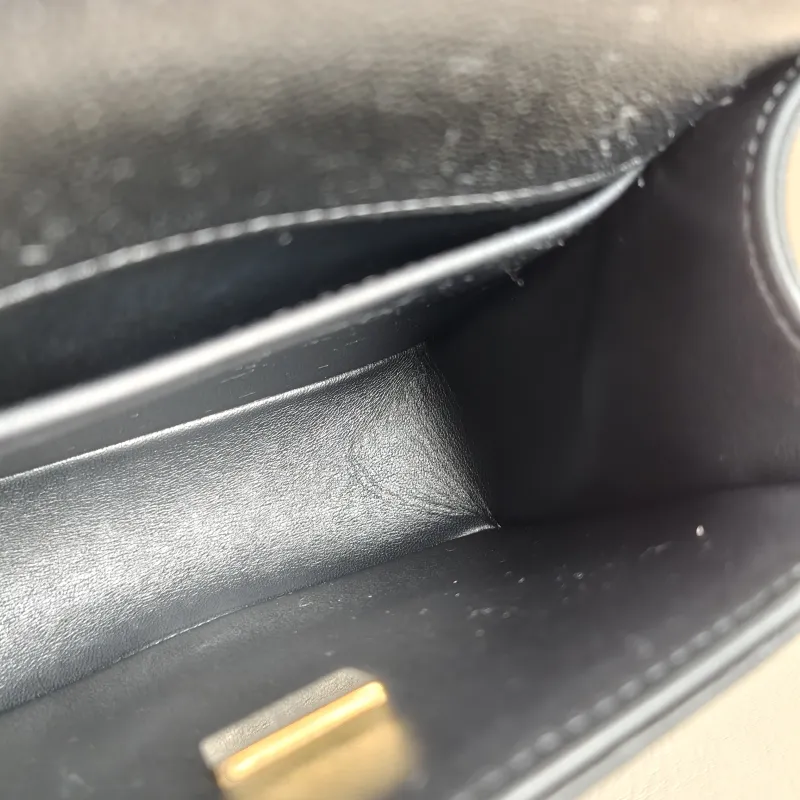Chanel Crossbody Bag Le Boy​Black Calfskinmini18 × 8.5 × 16 cm — detail view 8 of 12