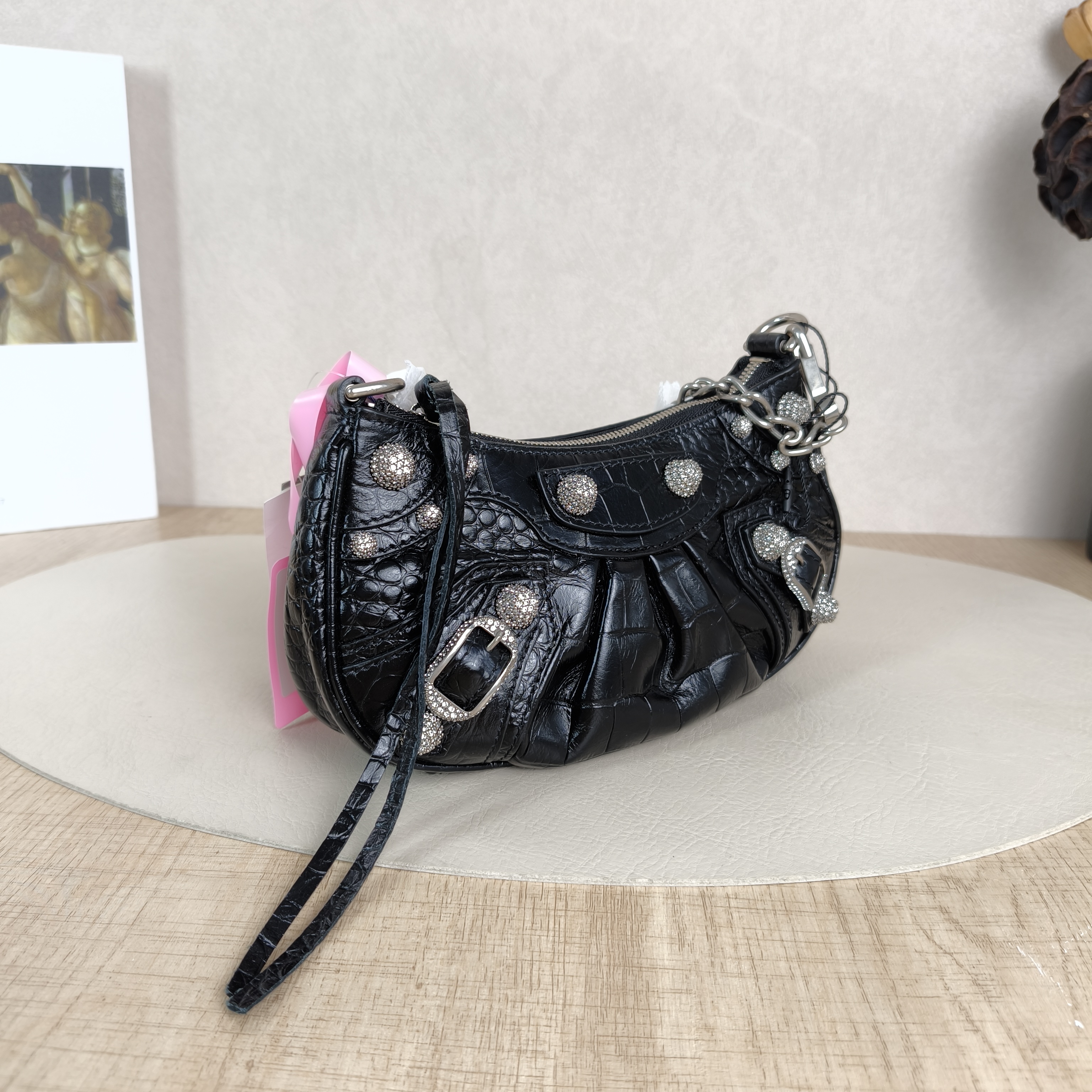 BALENCIAGA Shoulder Bag LE CAGOLE woc Black Calfskinmini21 × 4.5 × 13 cm — cover view 6 of 6