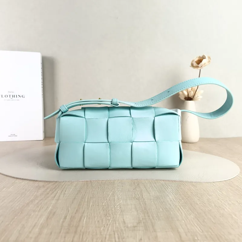 Bottega Veneta Shoulder Bag Brick Cassette Woven Lambskin Small 23.5 × 10 × 10 cm — cover view 2 of 5