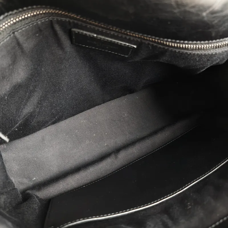 SAINT LAURENT Crossbody Bag Niki Black Calfskin Large 32 × 9 × 23 cm — detail view 12 of 13