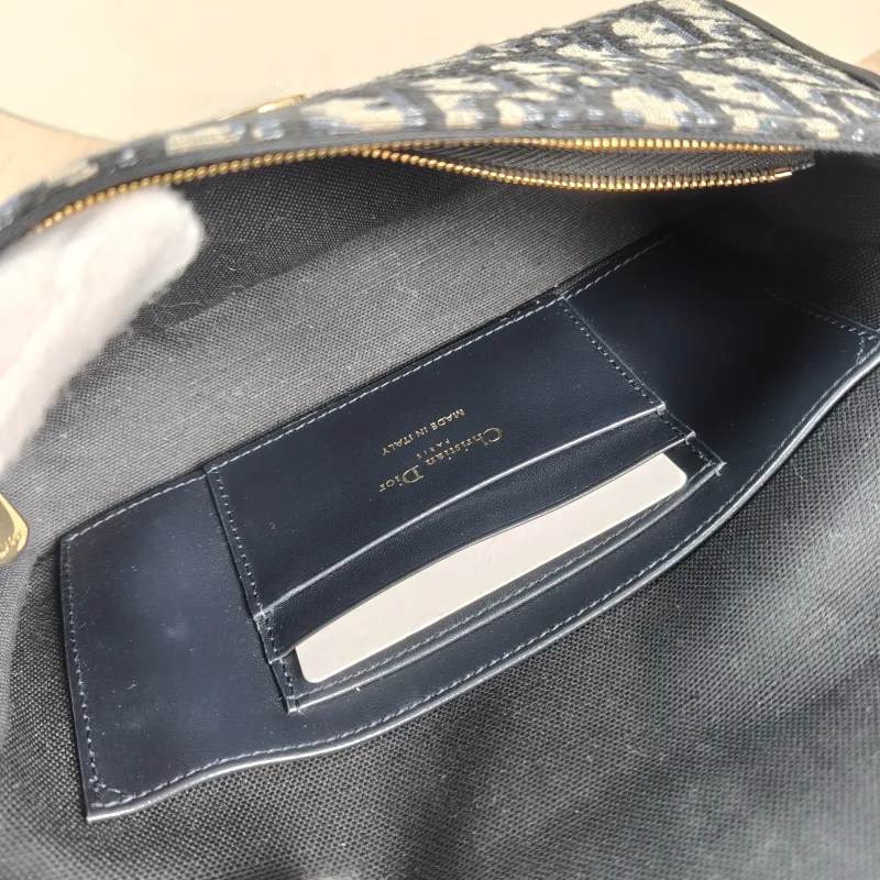 DIOR Crossbody Bag 30 Montaigne woc Blue Canvas One Size 21.5 × 3 × 12 cm — detail view 7 of 11
