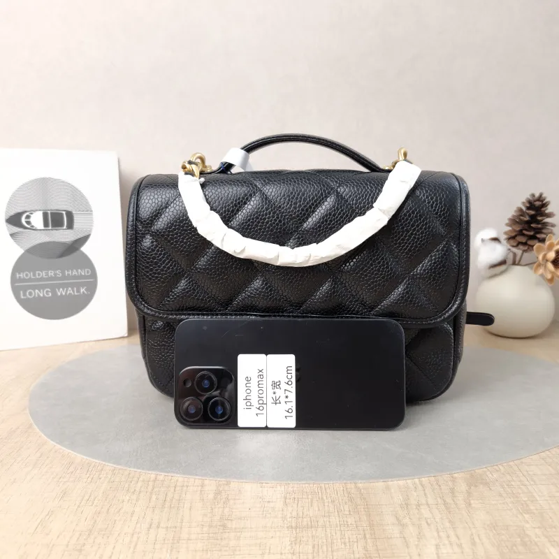 Chanel Backpack Backpack Black Grained Calfskin One Size24 × 5 × 17 cm — cover view 5 of 5