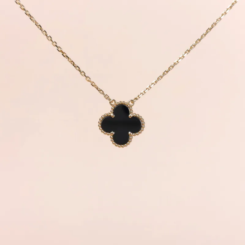 Van Cleef & Arpels Necklace Alhambra Alhambra Collection Necklace 18KY ellow Gold Vintage Small41cm