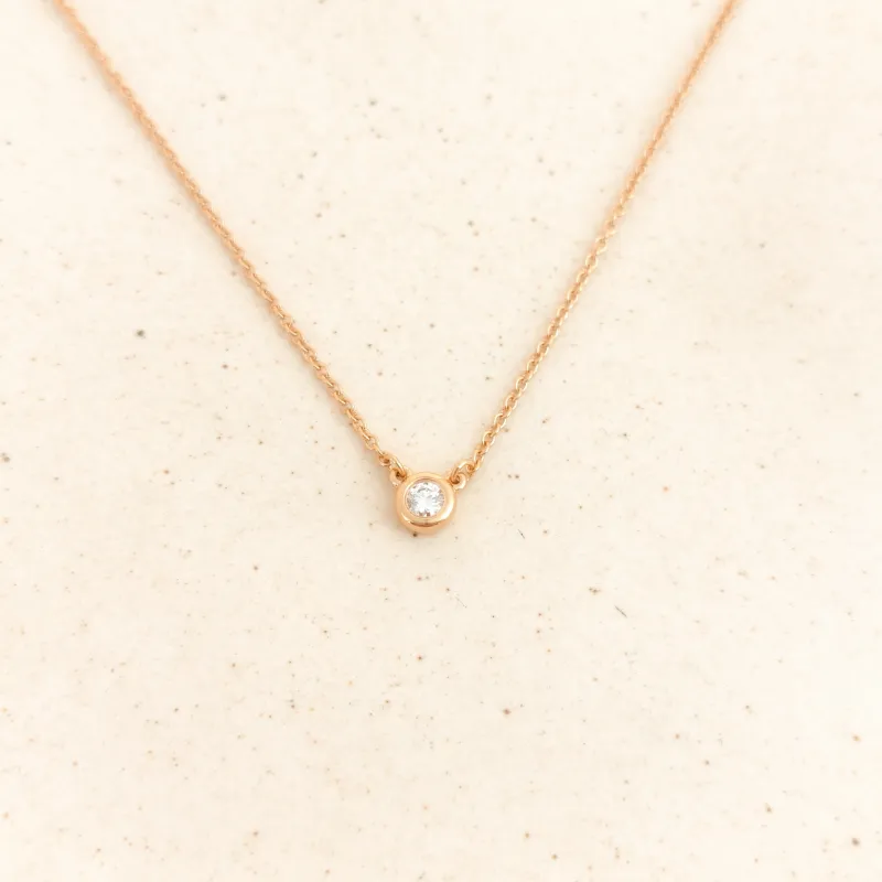 Tiffany&Co. Necklace Elsa Peretti Collection Necklace Rose Gold Rose Gold Diamond18KR ose Gold One Size 41cm โ cover view 6 of 6