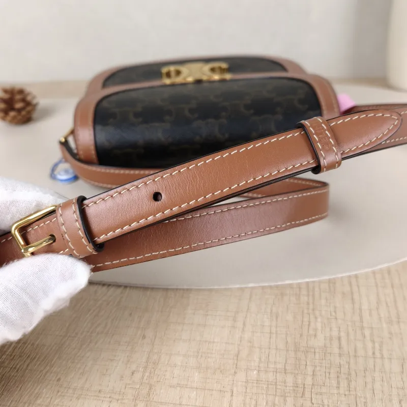 CELINE Crossbody Bag TEEN BESACE TRIOMPHE Monogram PVC Small18.5 × 6 × 16 cm — detail view 4 of 12