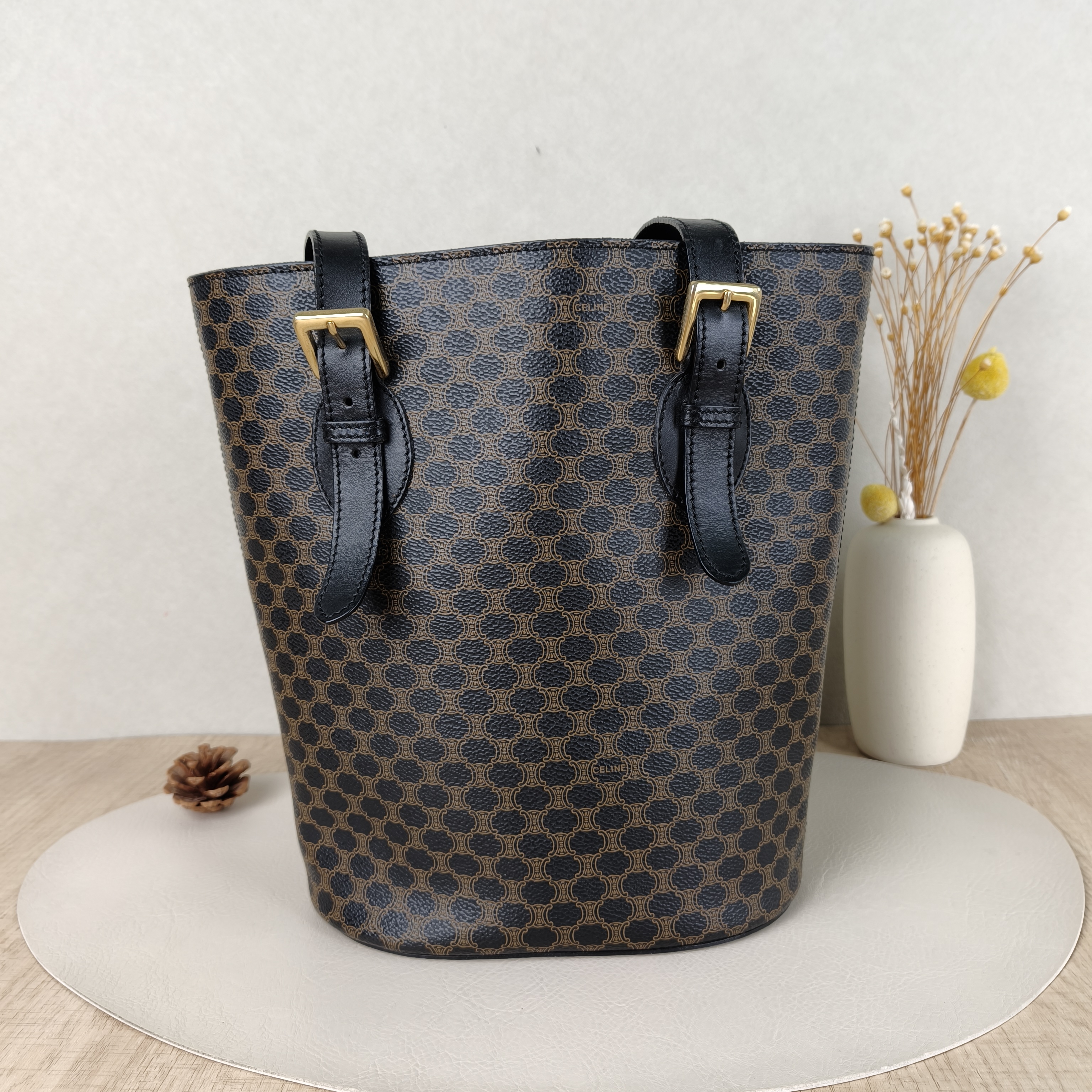 CELINE Shoulder Bag Bucket Bag Monogram PVC One Size21 × 12 × 27.5 cm — cover view 5 of 5