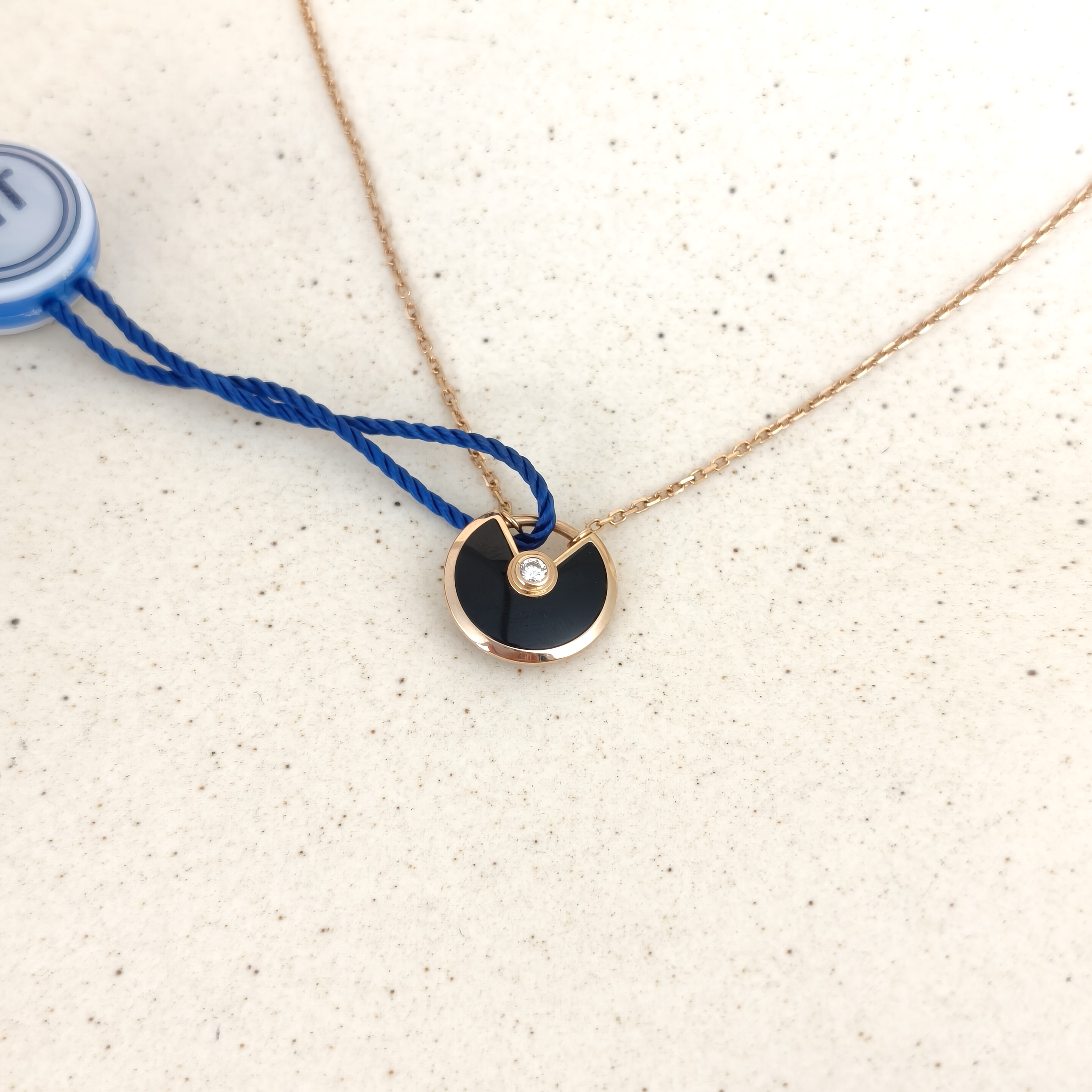 CARTIER Necklace Amulette de Necklace 18KR ose Gold Small0.12*41 — cover view 3 of 8
