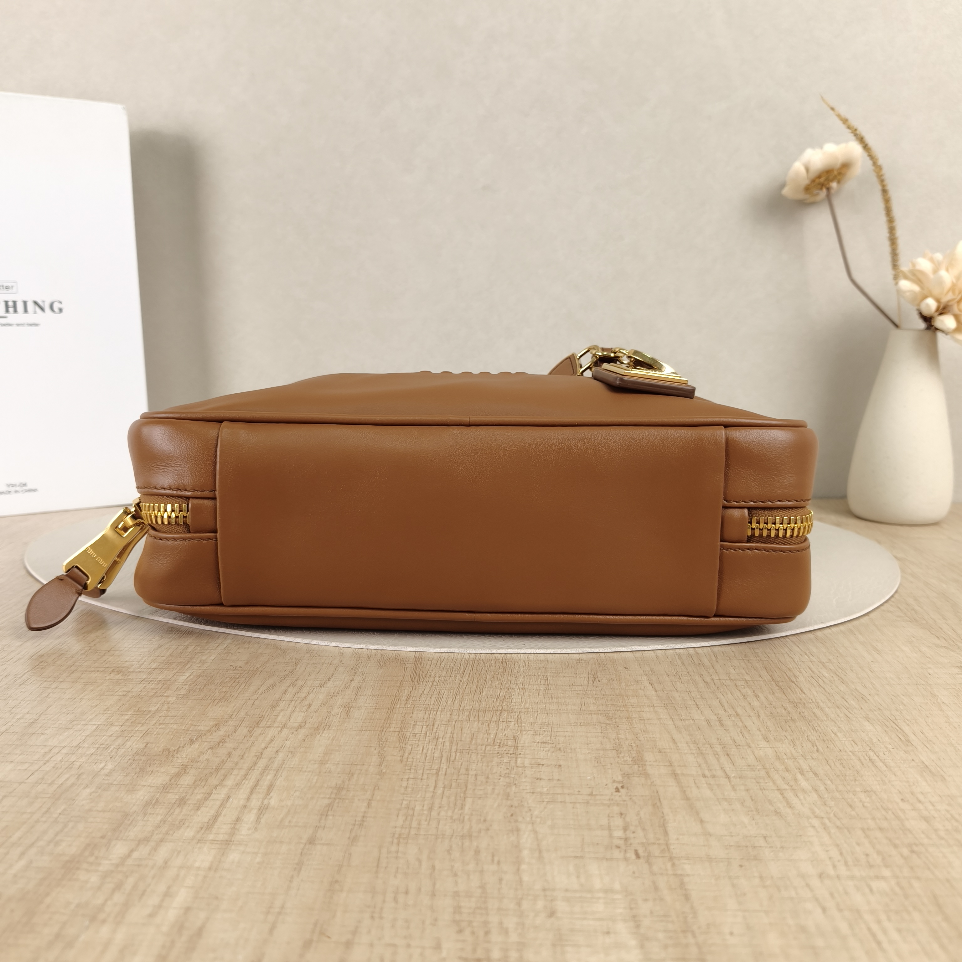 Miumiu Top Handle Bag Arcadie Collection Bowling Bag CC alfskin Large27 × 9 × 12 cm — cover view 4 of 8