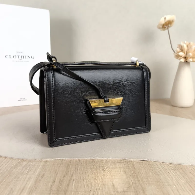 LOEWE Crossbody Bagbarcelona Black Calfskin Small19 × 7 × 12 cm — cover view 4 of 5