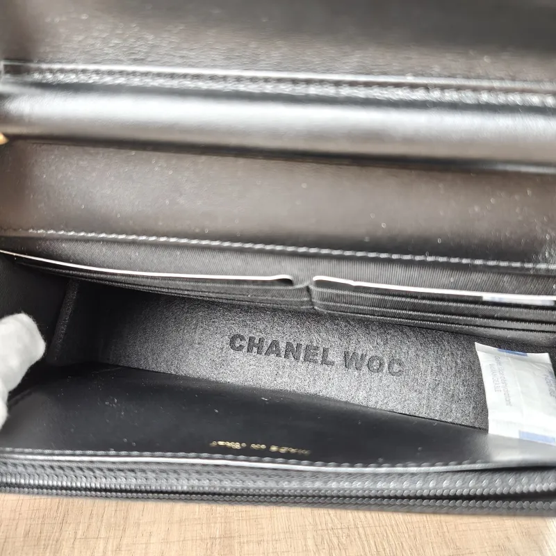 Chanel Crossbody Bag Le Boy​ WOC Black Grained Calfskinmini19.2 × 3.5 × 12.3 cm — detail view 1 of 15
