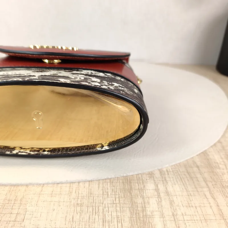 Chloé Shoulder Bag Aby Lock Shoulder Bag Colorblock Embossed Calfskin One Size 17 × 6.5 × 15.5 cm — detail view 11 of 15