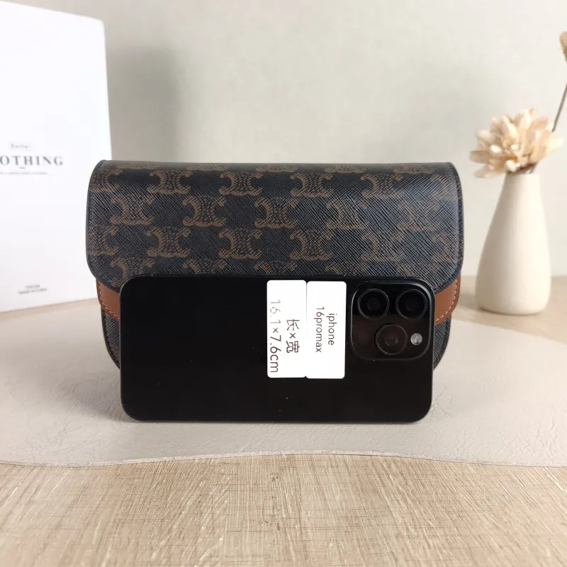 CELINE Crossbody Bag DUO Wallet Monogram PVC Mini 20 × 6 × 13 cm — cover view 2 of 5