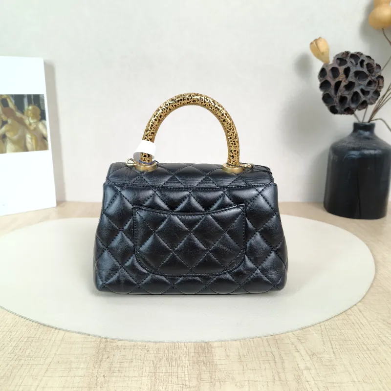 Chanel Top Handle Bag22a Coco HandleBlack CC alfskinmini19 × 9 × 13 cm — cover view 3 of 5