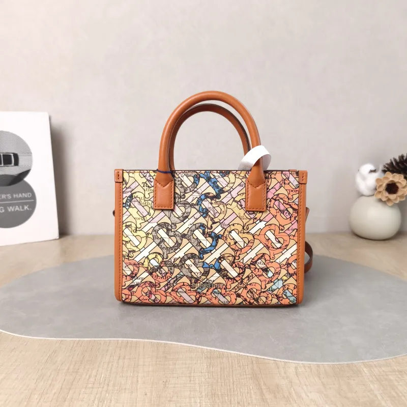 BURBERRY Top Handle Bag Tote Bag PVC One Size 19 × 5.5 × 13.5 cm — cover view 2 of 5