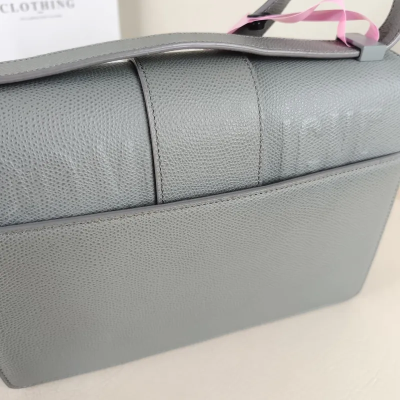 DIOR Crossbody Bag 30Montaigne 30 Grey Calfskin Medium 24 × 8 × 17 cm — detail view 9 of 12
