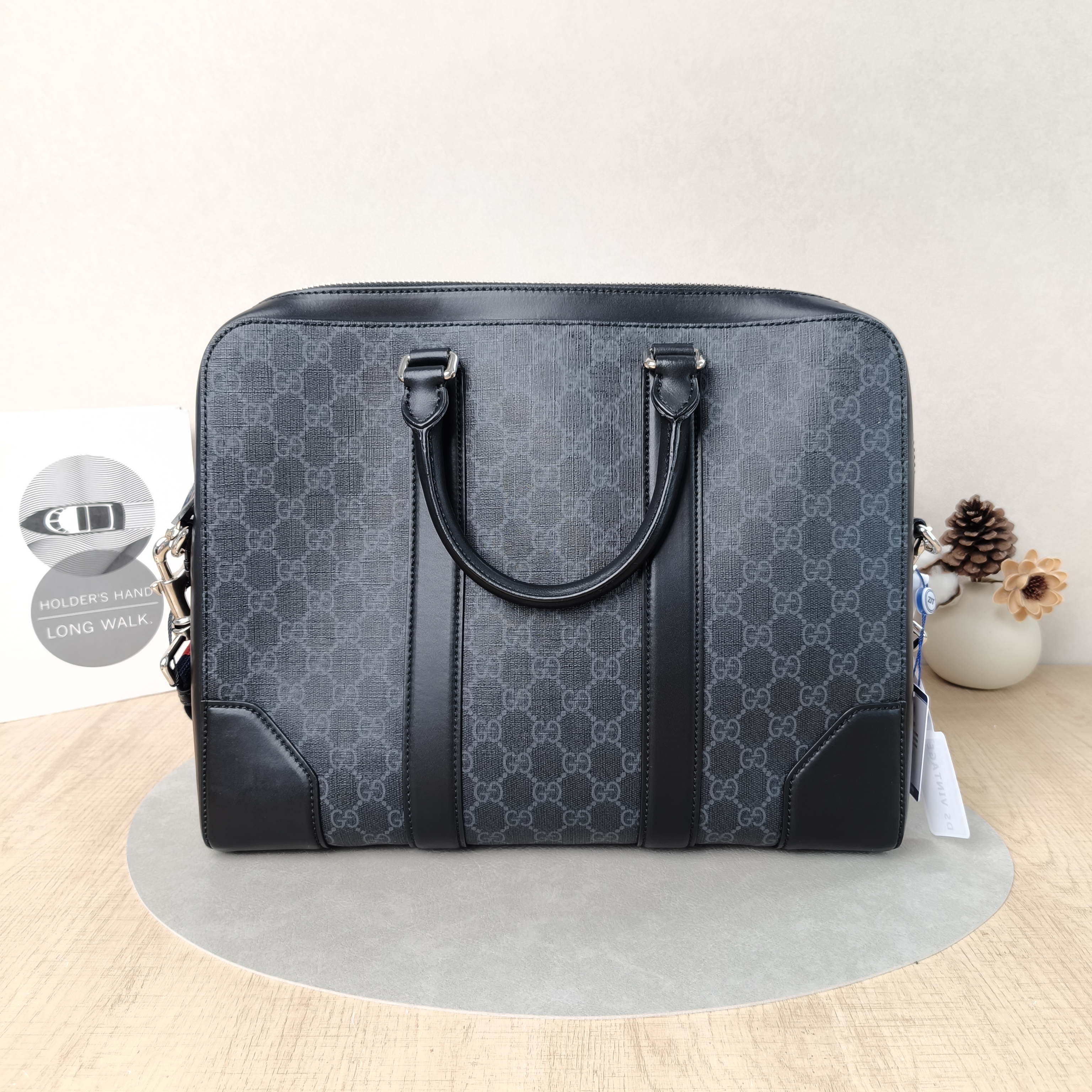 GUCCI Crossbody Bag Black PVC One Size36 × 7 × 28 cm — cover view 2 of 5