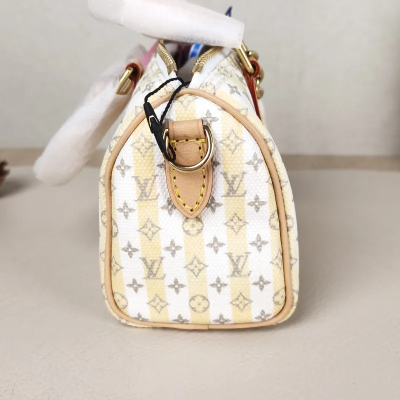 Louis Vuitton Crossbody Bag Speedy Nano White Yellow Monogram PVC nano 16 × 7.5 × 10 cm — detail view 10 of 11