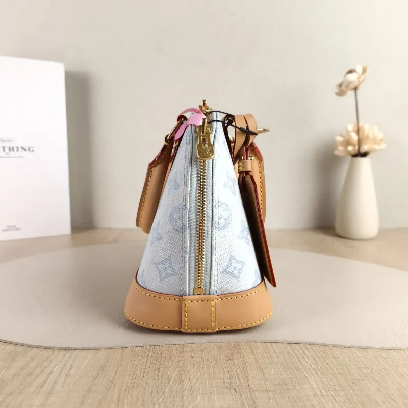 Louis Vuitton Top Handle Bag Alma BB Blue PVC BB 23.5 × 11.5 × 17.5 cm — detail view 8 of 11