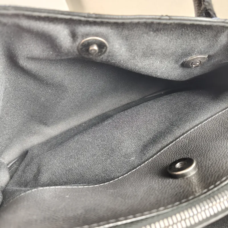 Chanel Top Handle Bag Shoulder Bag Black Grained Calfskin One Size 34 × 9 × 21 cm 21 — detail view 5 of 13