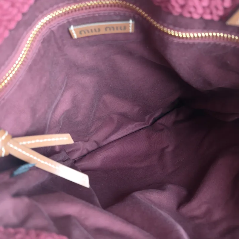 Miumiu Shoulder Bag Raffia Woven One Size 31*38 — detail view 3 of 12