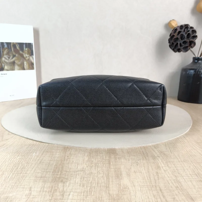 Chanel Top Handle Bag Shoulder Bag Black Grained Calfskin One Size 25 × 9 × 20 cm 29 — cover view 2 of 6