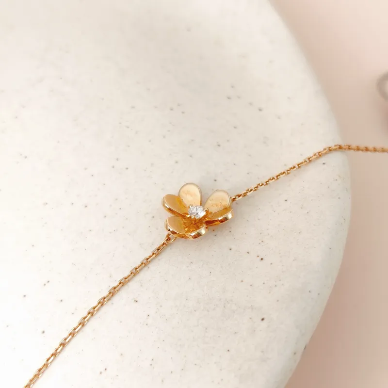Van Cleef & Arpels Bracelet Frivole Yellow Gold 18KY ellow Gold Diamond Mini 16.5cm — cover view 7 of 9