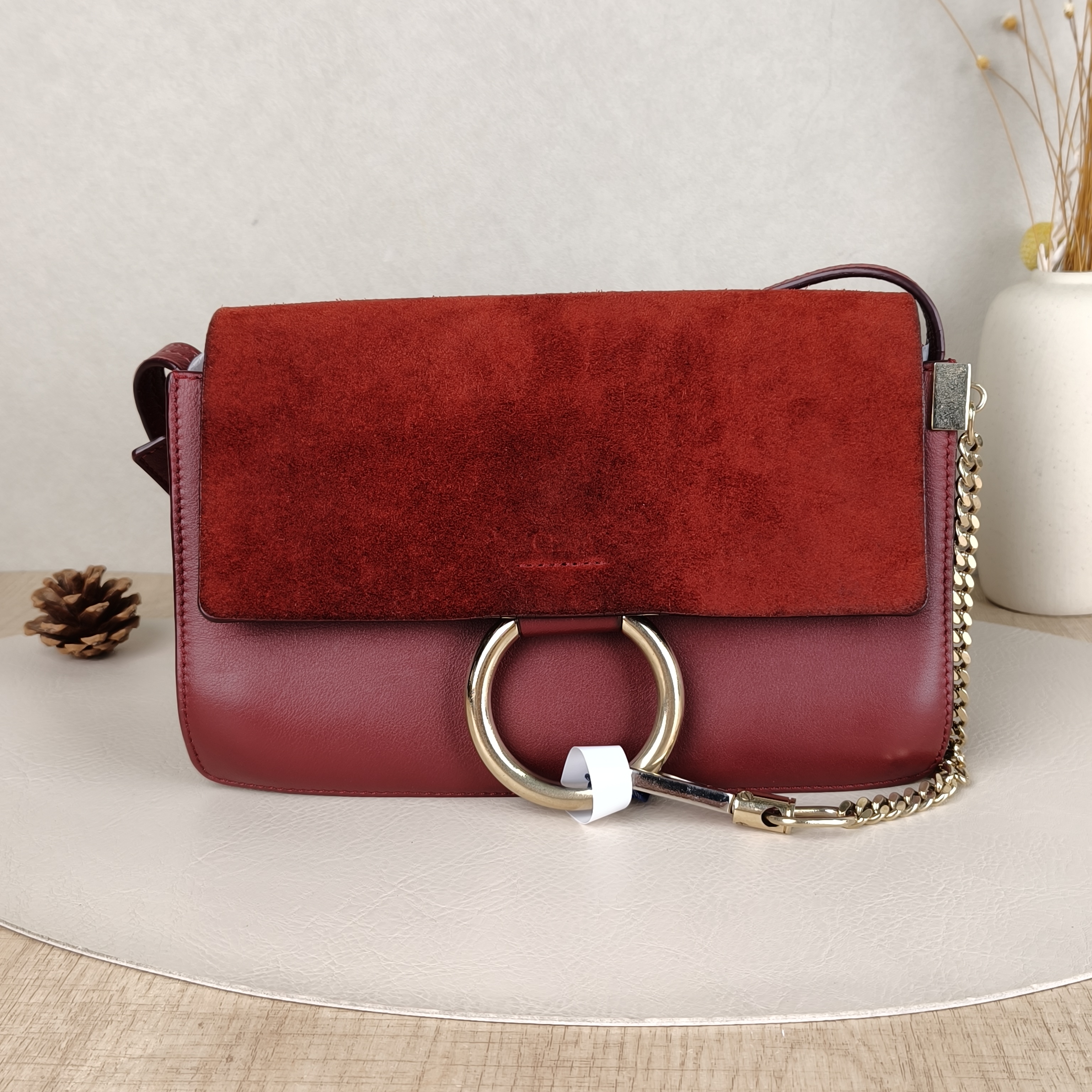 Chloé Crossbody Bag Crossbody Bag Red Suede One Size23.5 × 3 × 16 cm
