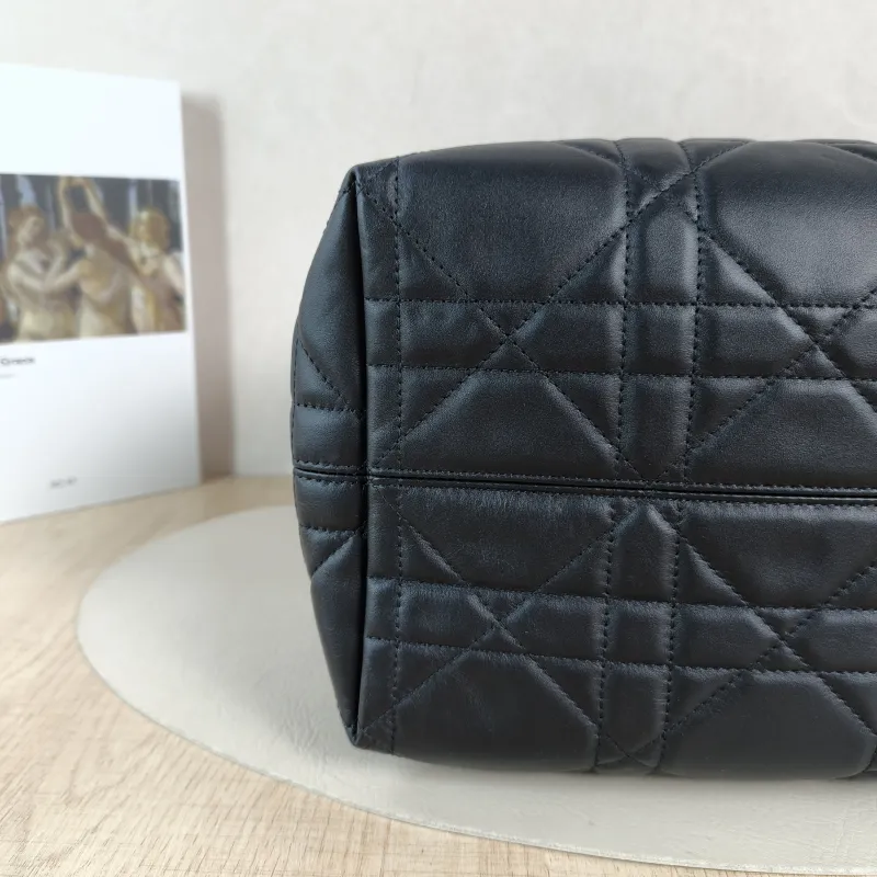 DIOR Top Handle Bag TOUJOURS Edition Black Calfskin Medium 23 × 16 × 24 cm — detail view 5 of 11
