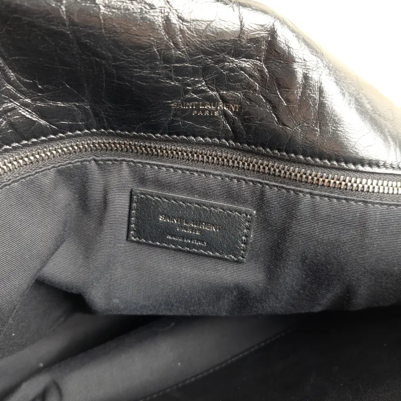 SAINT LAURENT Crossbody Bag Niki D Waxed Leather Calfskin Large 32 × 9 × 23 cm — detail view 11 of 13