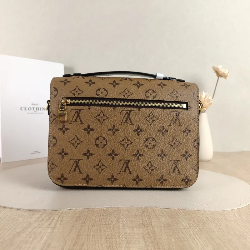 Louis Vuitton Crossbody Bag Pochette Métis Monogram Colorblock PVC Medium 25 × 7 × 19 cm — cover view 4 of 5