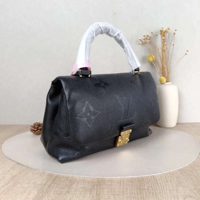 Louis Vuitton Crossbody Bag MADELEINE Black Monogram Empreinte Embossed Calfskin Medium 30 × 11 × 19.5 cm — cover view 5 of 5