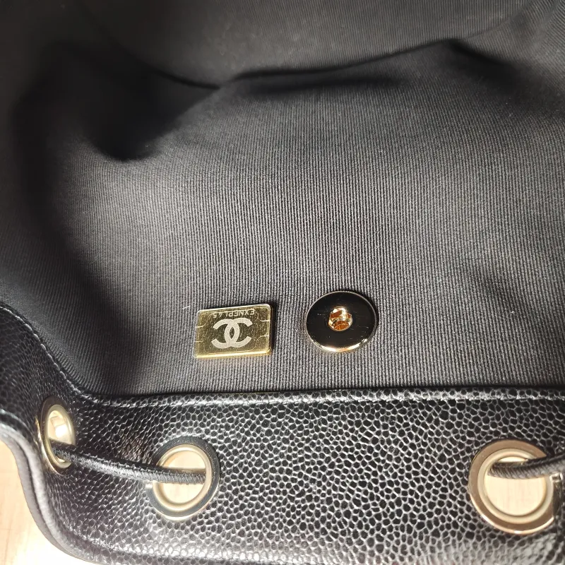 Chanel Backpackaffinity Backpack Black Grained Calfskin Small20 × 14 × 22 cm — detail view 4 of 19