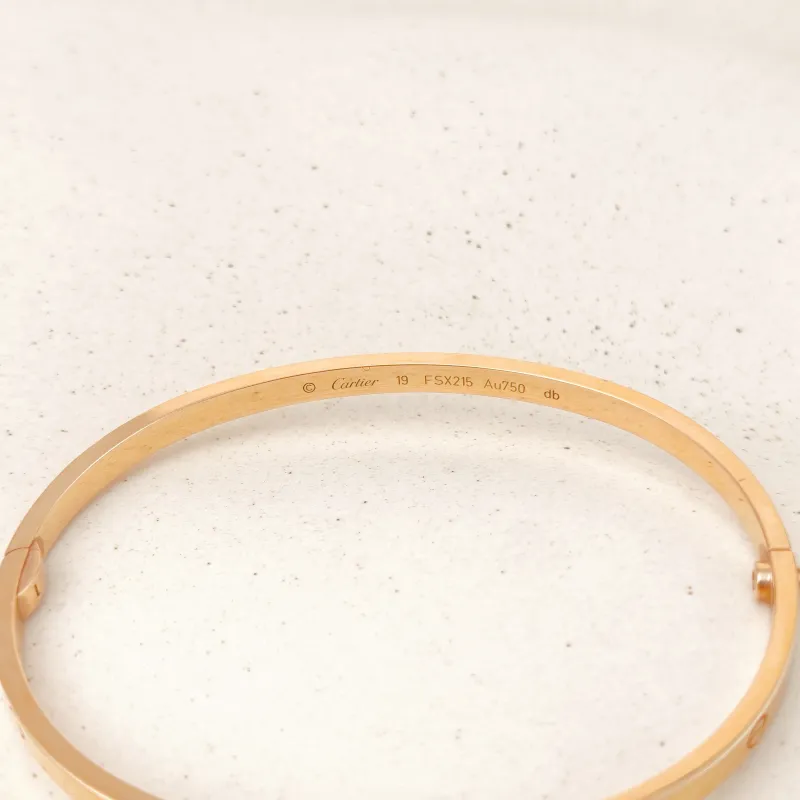CARTIER Bangle Love Collection Bangle 18k Small Edition 19 — cover view 5 of 10