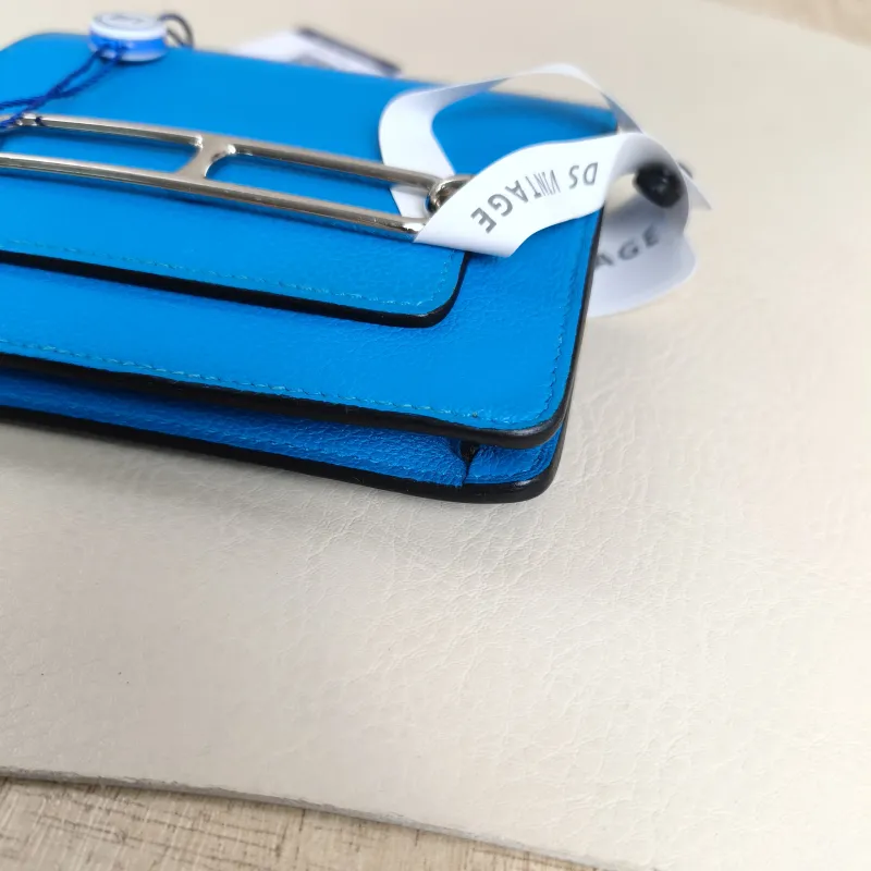 Hermès Wallet Roulis Slim Belt Bag Wallet Blue Evercolor Calfskinmini12.5 × 3 × 10.5 cm — detail view 11 of 11
