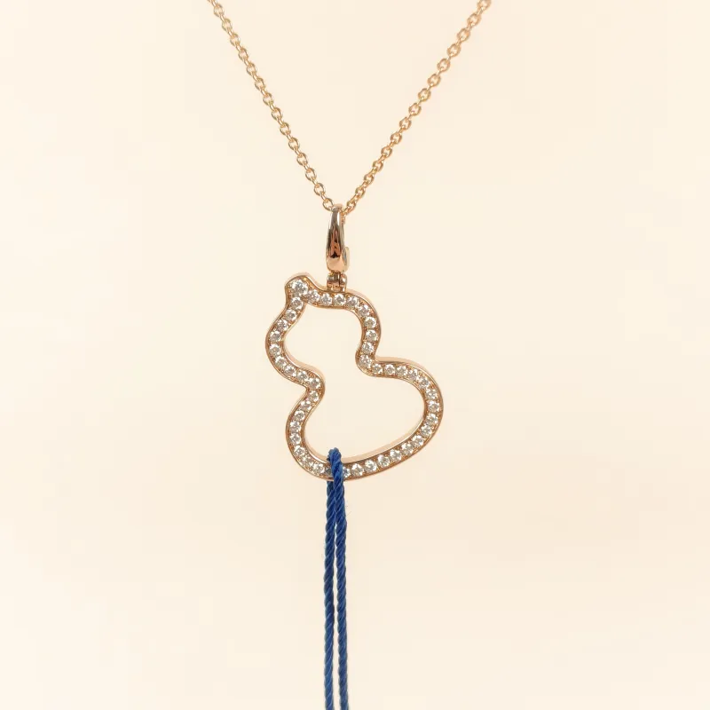 Qeelin Necklace Wulu Collection Necklace Gold18K Diamond Large2.1cm 40cm — cover view 9 of 9