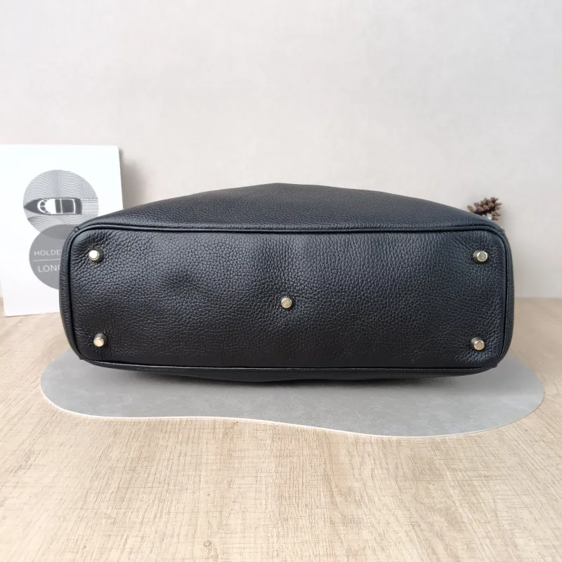 DIOR Top Handle Bag issimo Tote Bag Black Calfskin Large38 × 12 × 27 cm — cover view 6 of 6