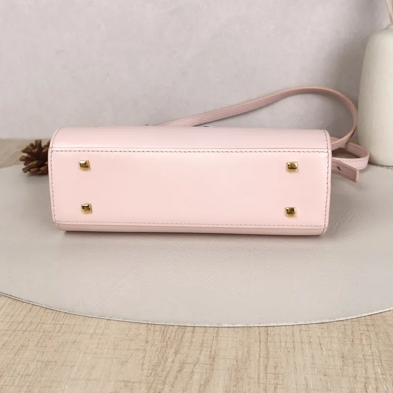 DELVAUX Top Handle Bag Tempete Top Handle Bag Pink Calfskin Small21.5 × 8.5 × 19.5 cm — cover view 3 of 8