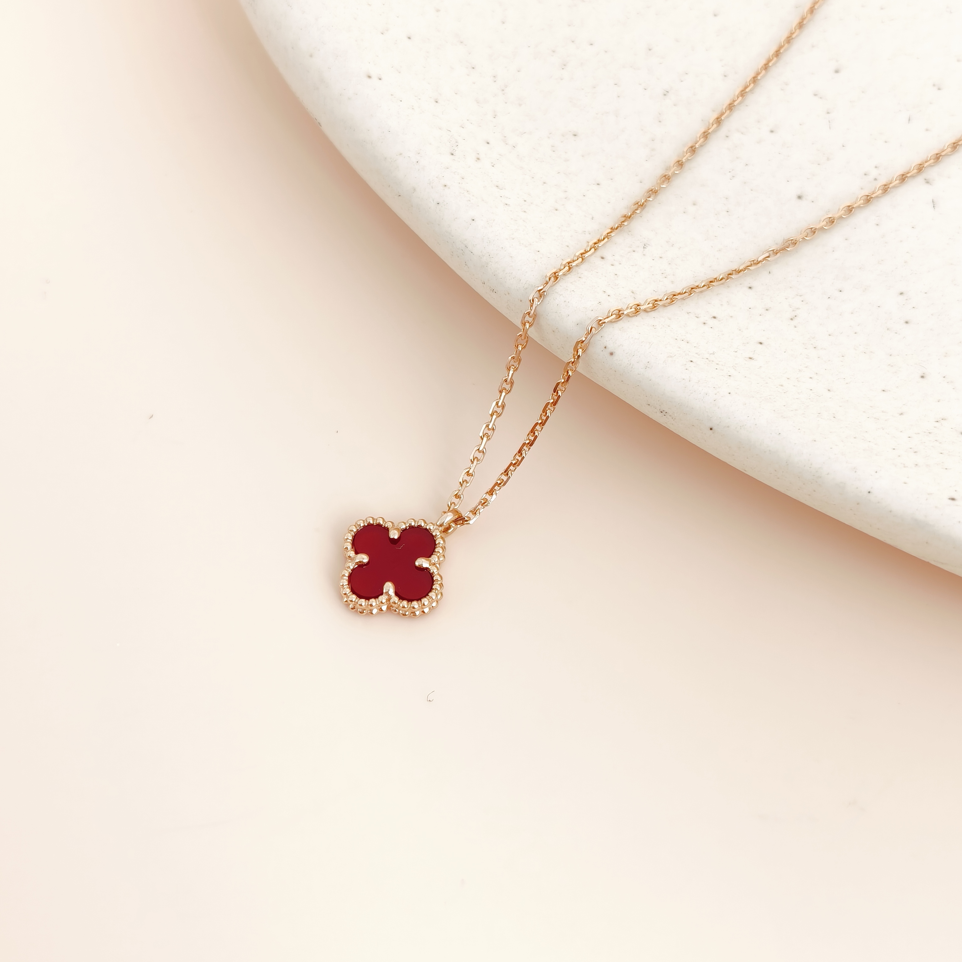 Van Cleef & Arpels Necklace Alhambra 18KR ose Gold Sweet Mini40cm — cover view 4 of 8