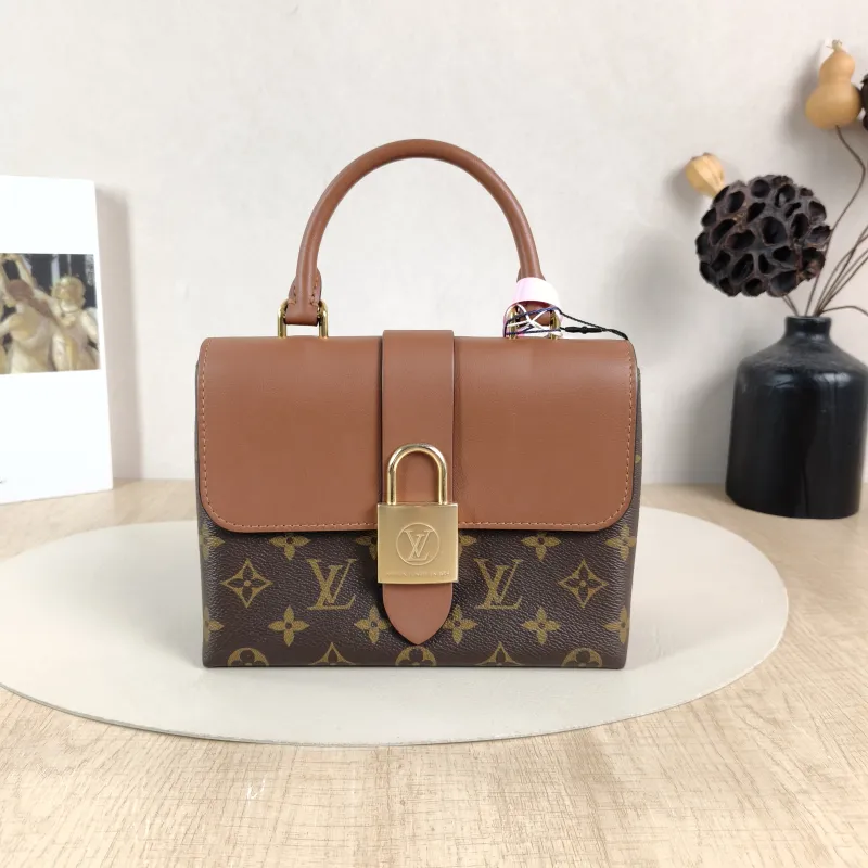 Louis Vuitton Crossbody Bag Locky BB Caramel PVC BB 20 × 7.5 × 16 cm