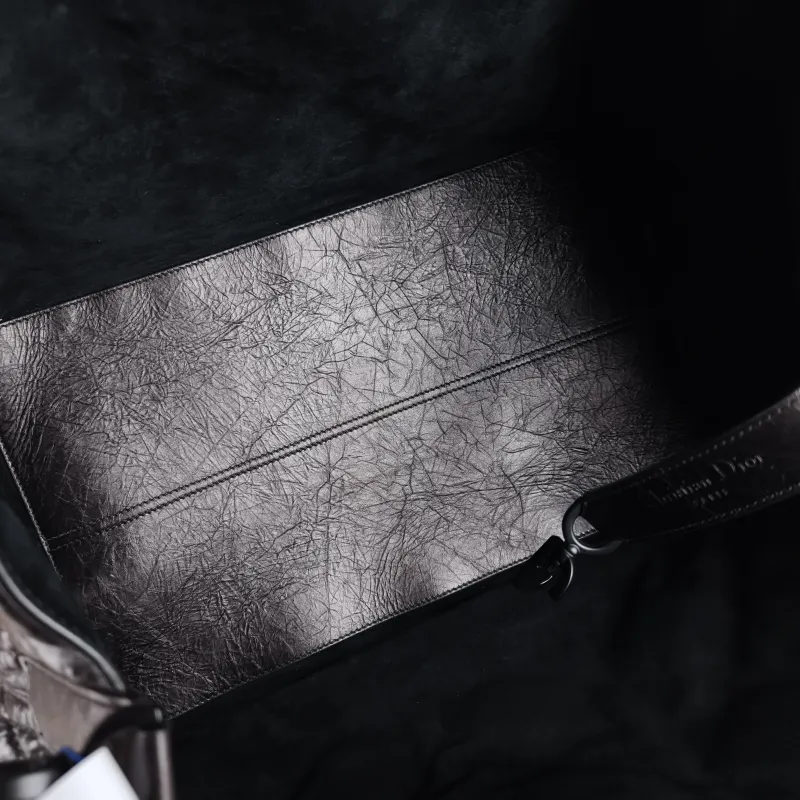 DIOR Top Handle Bag TOUJOURS Black Calfskin Large 37 × 21 × 27 cm — detail view 4 of 10