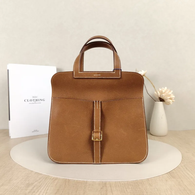 Hermès Shoulder Bag Halzan 25 Brown Saddle Leather Small25 × 8 × 17 cm