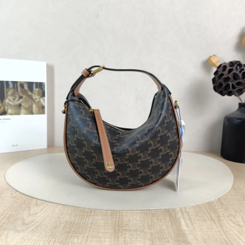 CELINE Crossbody Bag TEEN LULU hobo Monogram PVC Small 21 × 5 × 24 cm